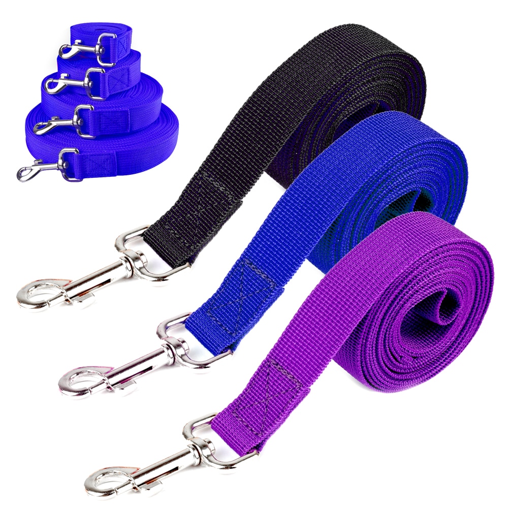 Correa de nailon para perro, correa grande para cachorros, entrenamiento de rastreo, cuerda de obediencia, correa de línea larga para pastor alemán, 5m, 10m, 20m