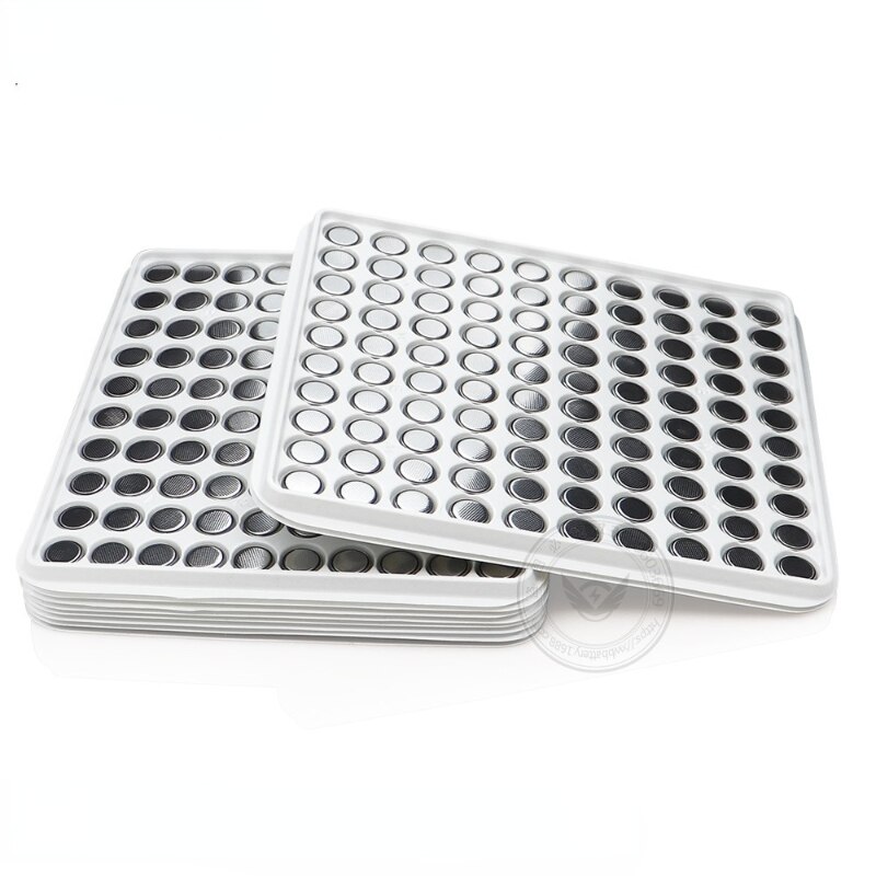100 PCS CR1220 3V Environmental Protection Button Cell Toy Luminous Clock Remote Control Lithium Manganese Battery.