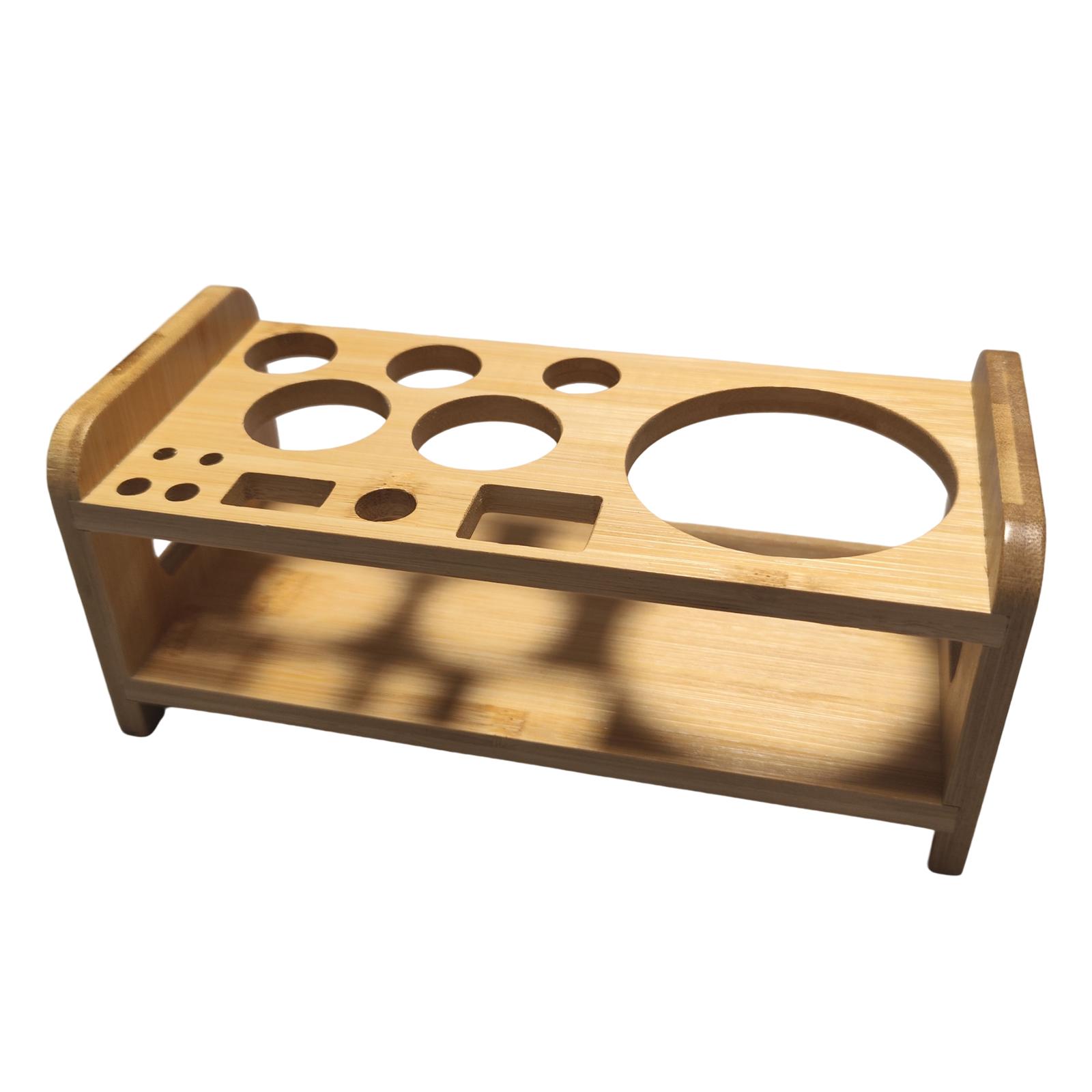 Cocktail Shaker Holz Regal stabile Universal- küche für Anfänger Barware Stand langlebige Schreibtisch-Bar Bambus Shake Gestell