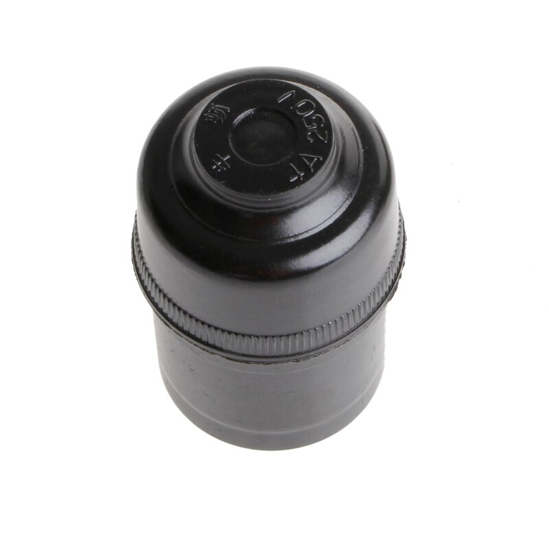5pcs Black E27 Light Bulb Lamp Holder Base Pendant Screw Cap Socket 250V 4A 62KD