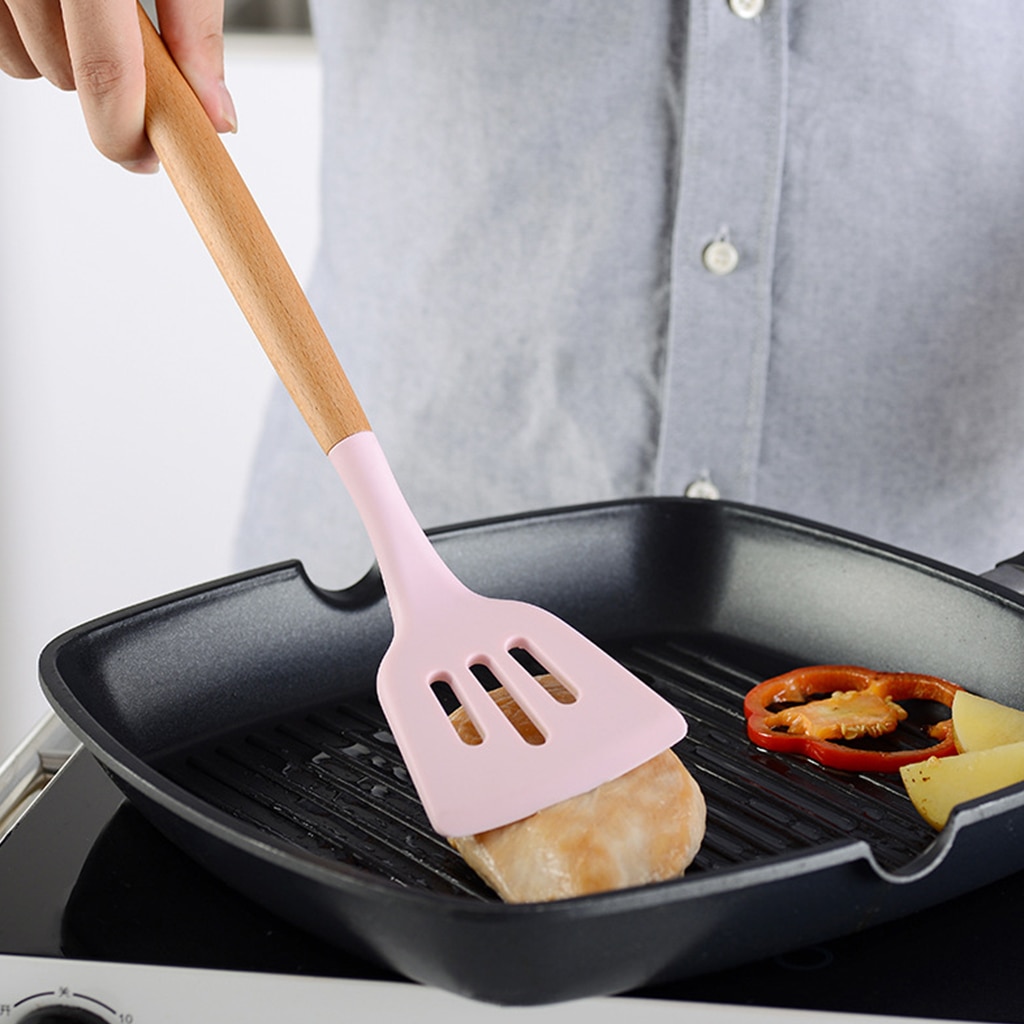 Conjunto de utensilios para cocina de silicona con caja de almacenamiento, espátula, Cucharillas, accesorios de cocina, 9/10/12 Uds.
