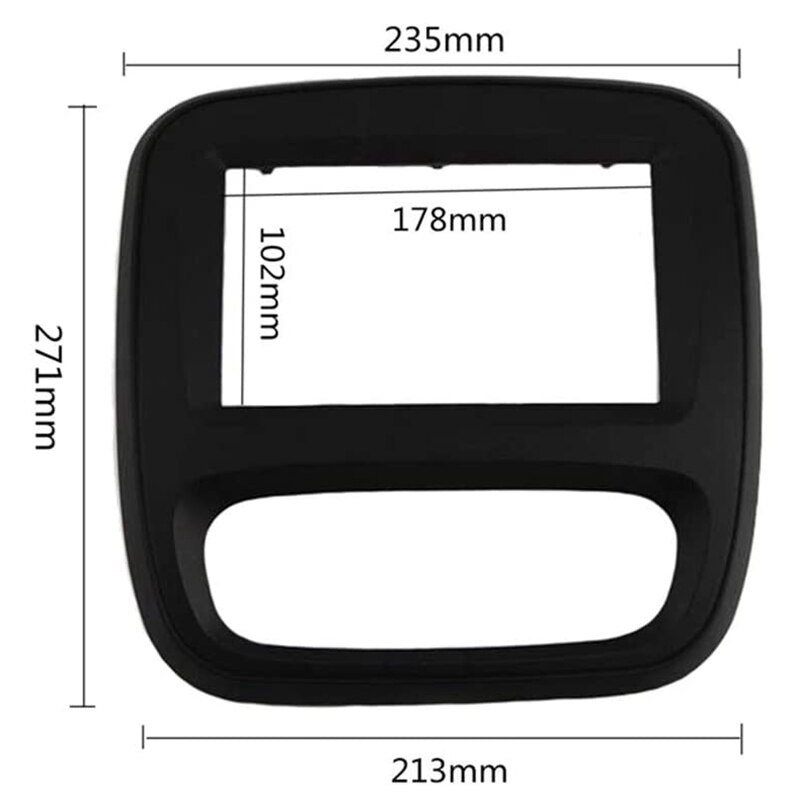 2Din Radio de coche Fascia DVD Panel Kit por Renault Trafic Opel Vivaro estéreo para coche instalación tablero Panel