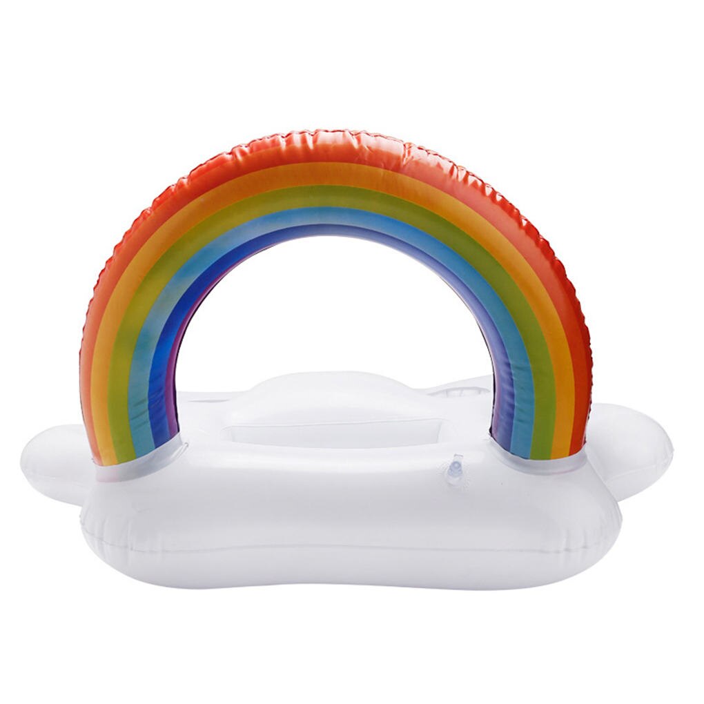 Zomer Baby Speelgoed Rainbow Cloud Opblaasbare Bar Zwembad Opblaasbare Cup Bekerhouder Strand Zwembad Party Opblaasbare Coaster