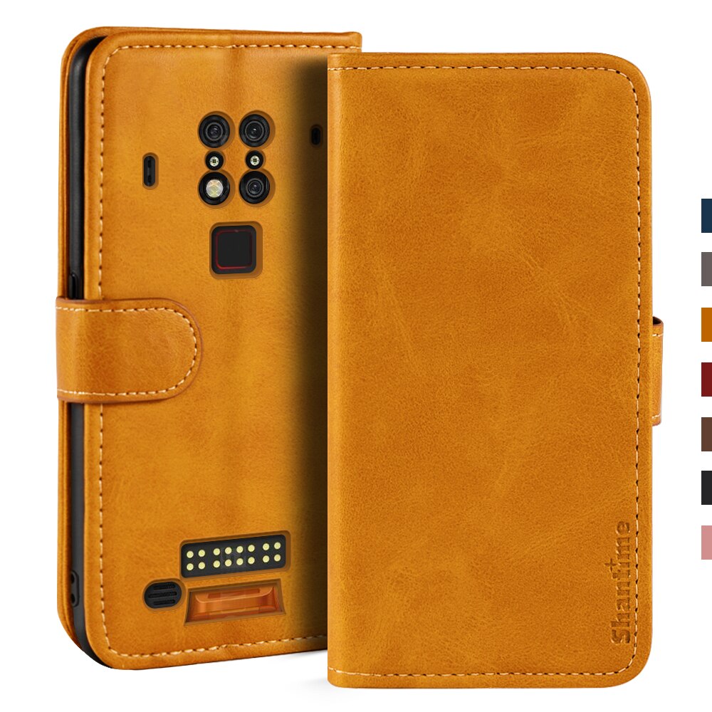 Case Voor Oukitel WP7 Case Magnetische Wallet Leather Cover Voor Oukitel WP7 Stand Coque Telefoon Gevallen: Light brown