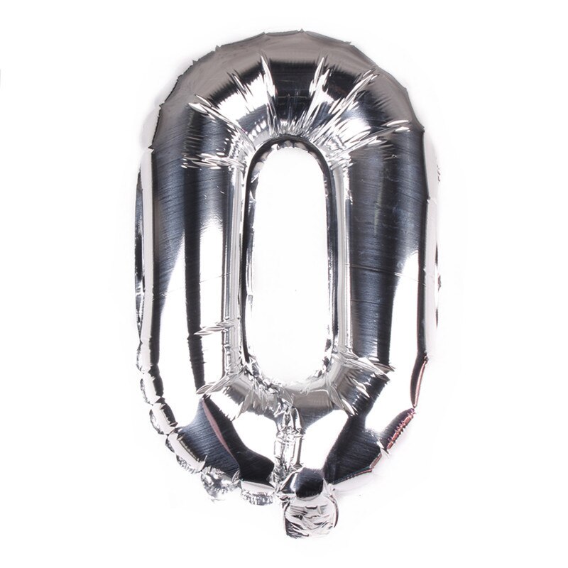 10Pcs 16 Inch Aantal Ballonnen Folie Brief Ballons Verjaardagsfeestje Nummer Bruiloft Decoratie Kinderen Speelgoed Jaar Kerst Ballon