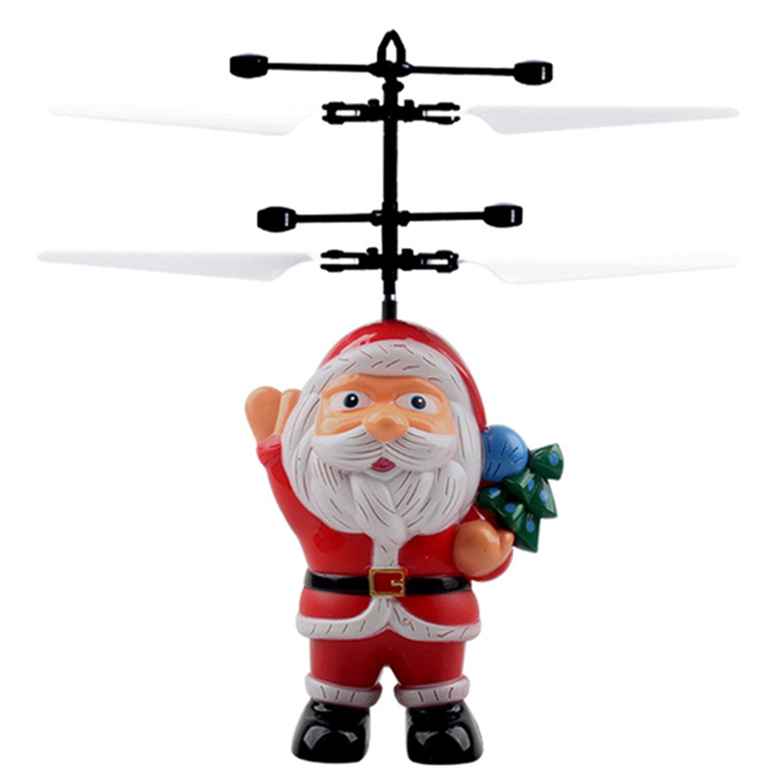 Vrolijk Kerstfeest Inductie Voertuig Vliegende Kerstman Vliegtuigen Sensor Helicopter Inductie Xmas Speelgoed Voor Kinderen Kids Lbv