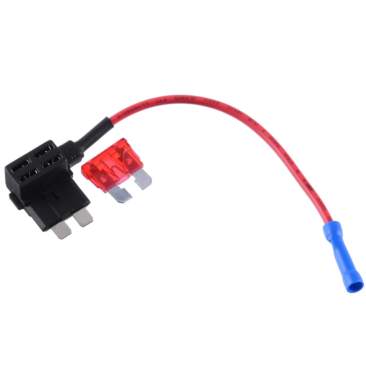 1 x DC 12V Circuit Fuse Holder Add A Circuit Standard Size Blade Fuse Holder with 10A Blade Fuse