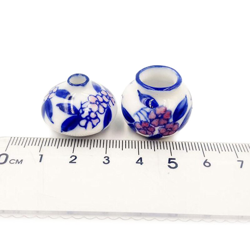 2 Pz/lotto 1:12 Miniatura casa delle bambole Vaso di Fiori per la Casa di Bambola Accessori FAI DA TE Giocattoli per I Bambini Del bambino