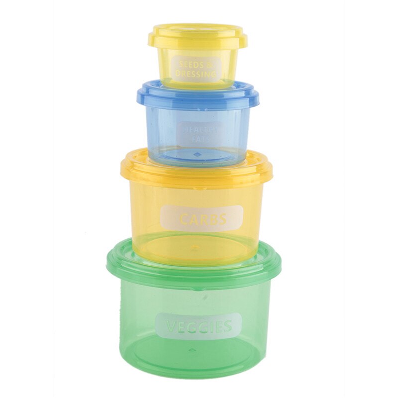 7Pcs/Set Perfect Portion Lunch Cute Box Control Containers Food Storage-Easy Way To Lose Weight Using