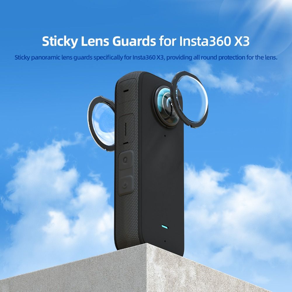 Protectores de lente adhesivos para Insta360 X3/X2, doble lente, 360 Mod, accesorios protectores para Insta 360 X3/X2, nuevos
