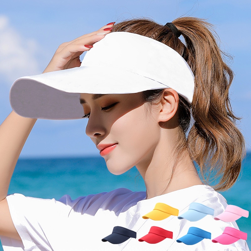 Chapeau unisexe, visière solaire de sport, pour la plage, pour hommes et femmes, Golf, Tennis, été, voyage, extérieur,