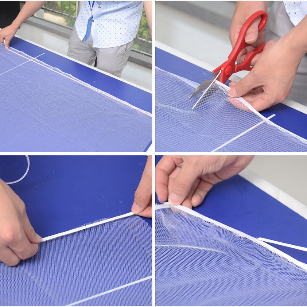 Détails du filet anti-insectes pour fenêtre, kit de bande velcro pour moustiquaire, mouche, insecte, guêpe, moustique, rideau, filet de protection