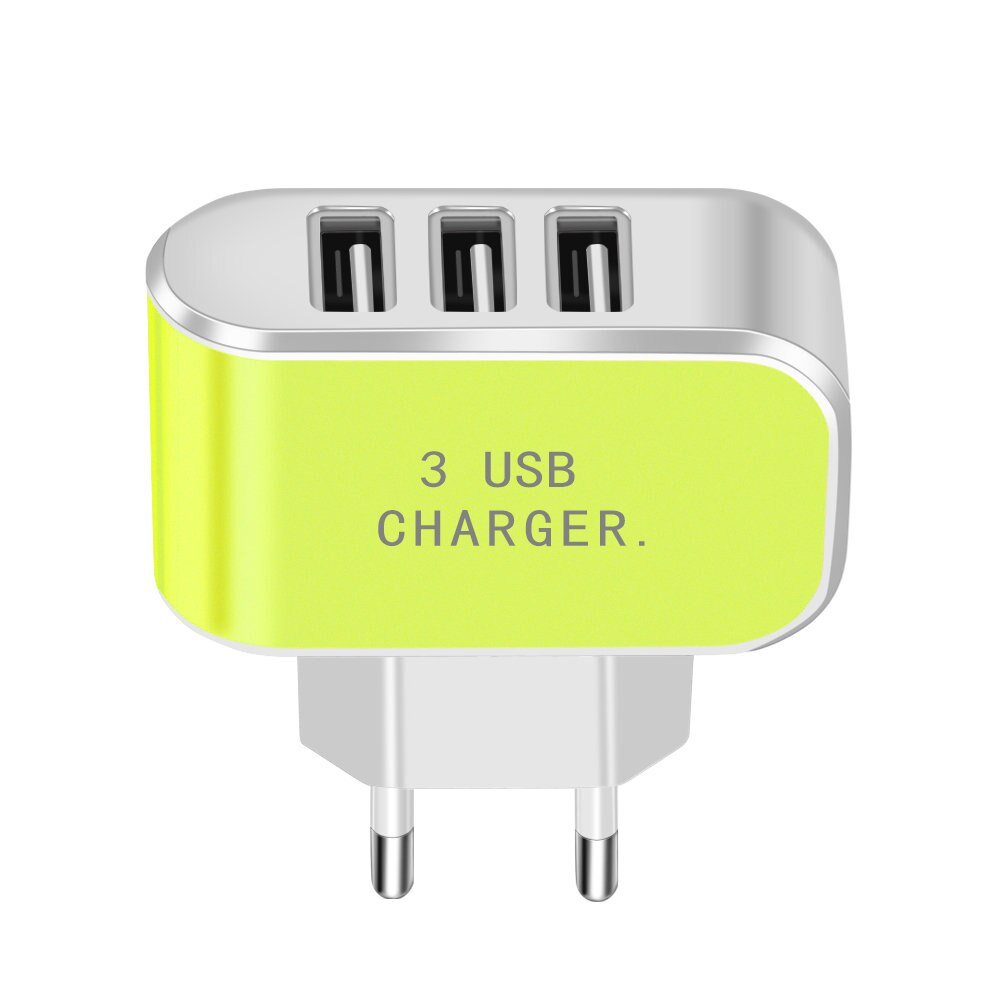 Olaf-cargador USB de carga rápida 5V2A para móvil, cargador de pared rápido para iPhone X, 8, 7, iPad, Samsung S9, Xiaomi mi 8, Huawei: Only Charger Green