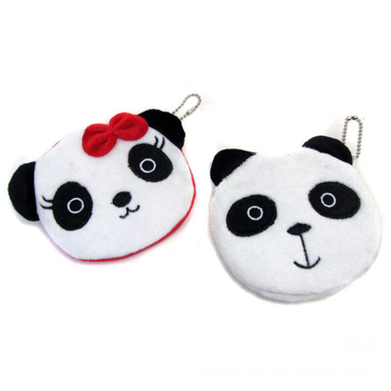 Mini Panda Shape Coin Purse Women Animal Prints Coin Bag Change Purse Female Girls Zipper Small Wallet Mini Handbag Key Bag