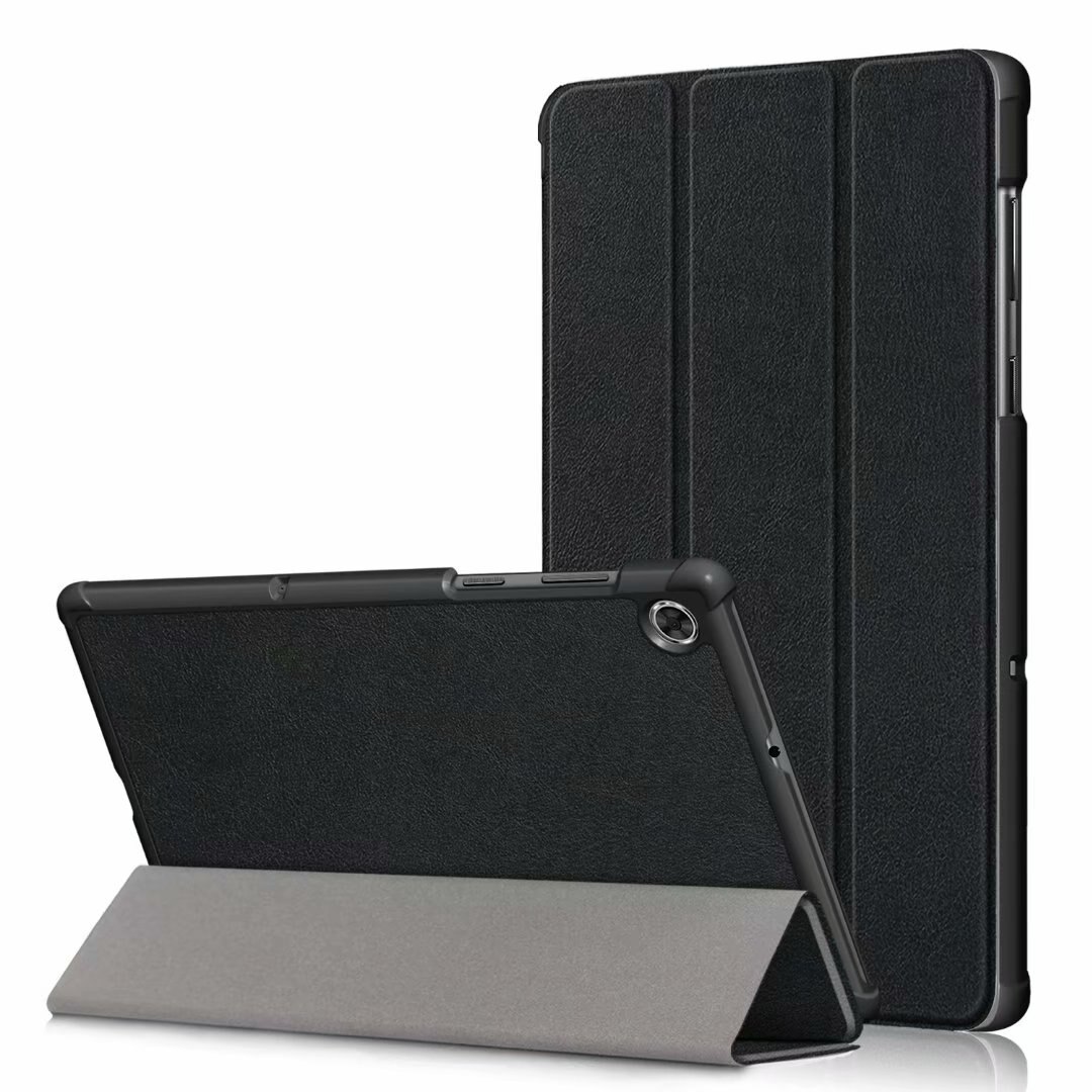 PU Leather Tablet Case for Lenovo Tab M10 Plus 10.3" TB-x606f/x & M10 10.1" TB-X605L/F - Stand Shell: Black / Tab M10 10.1 HD