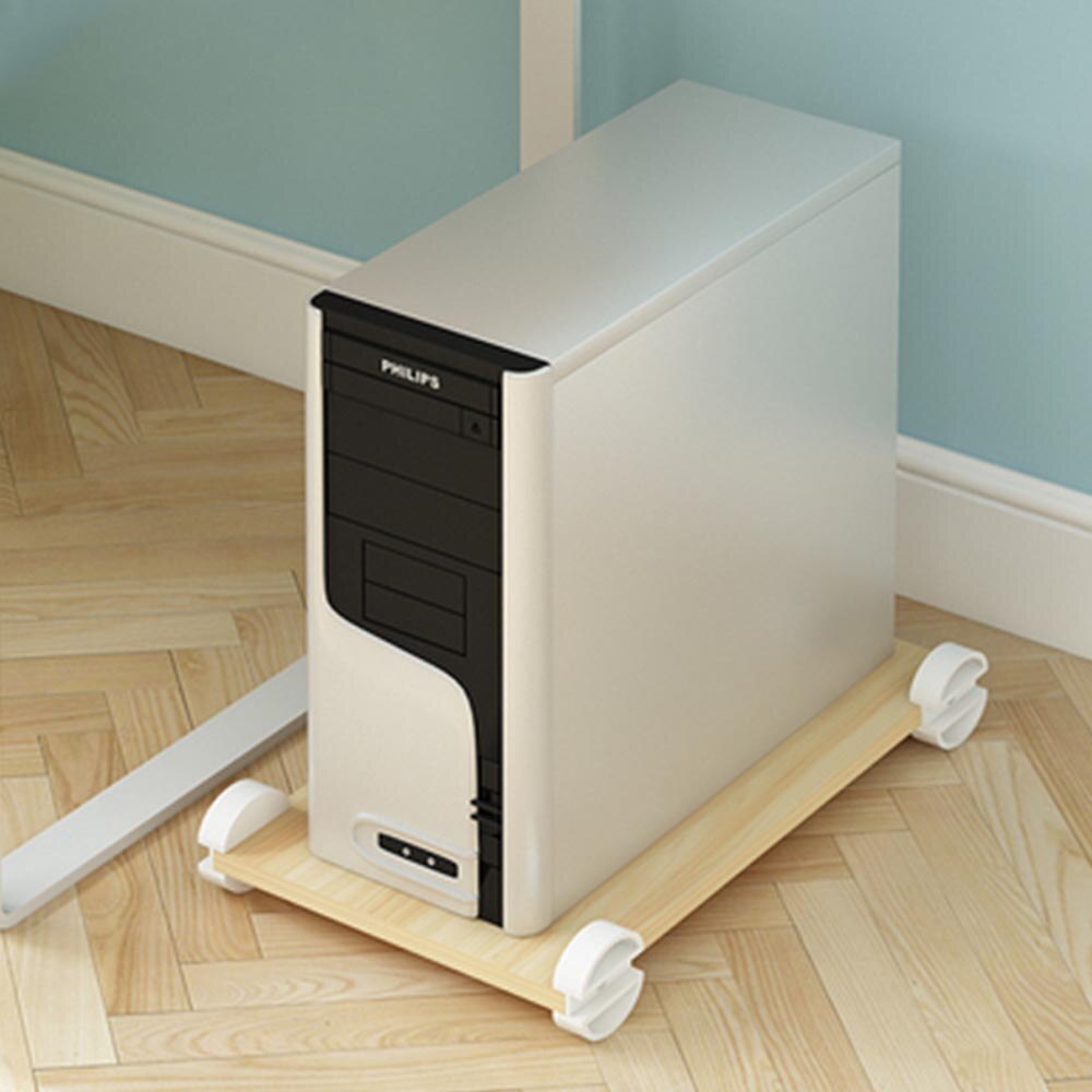 Multifunctionele Houten Rek Voor Computer Belangrijkste Processor Case Office Huis Gebruik Pc Host Ondersteuning Universele Kleurrijke Houten Lade