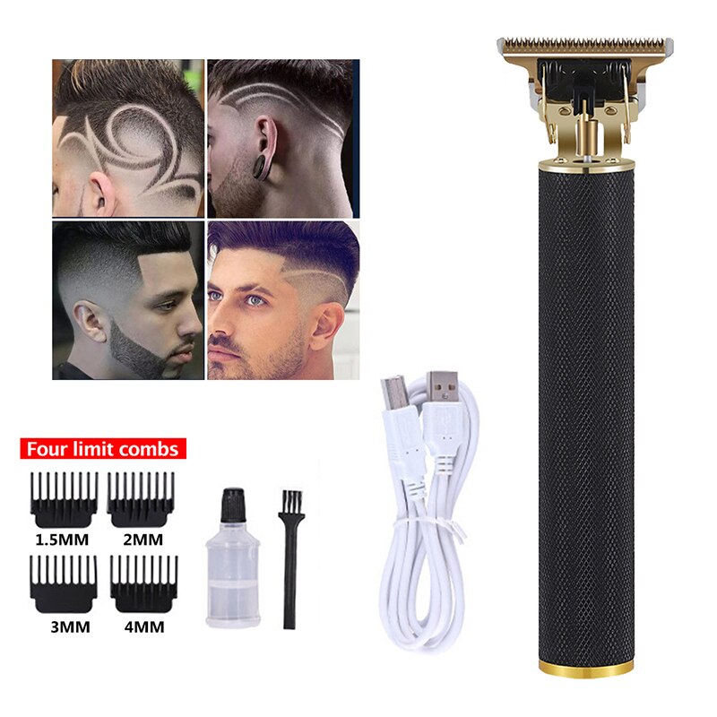 Hår trimmer usb genopladelig trimmer til mænd trådløs barbermaskine hårklipper barber hårskæremaskine haircut styling værktøj: -en