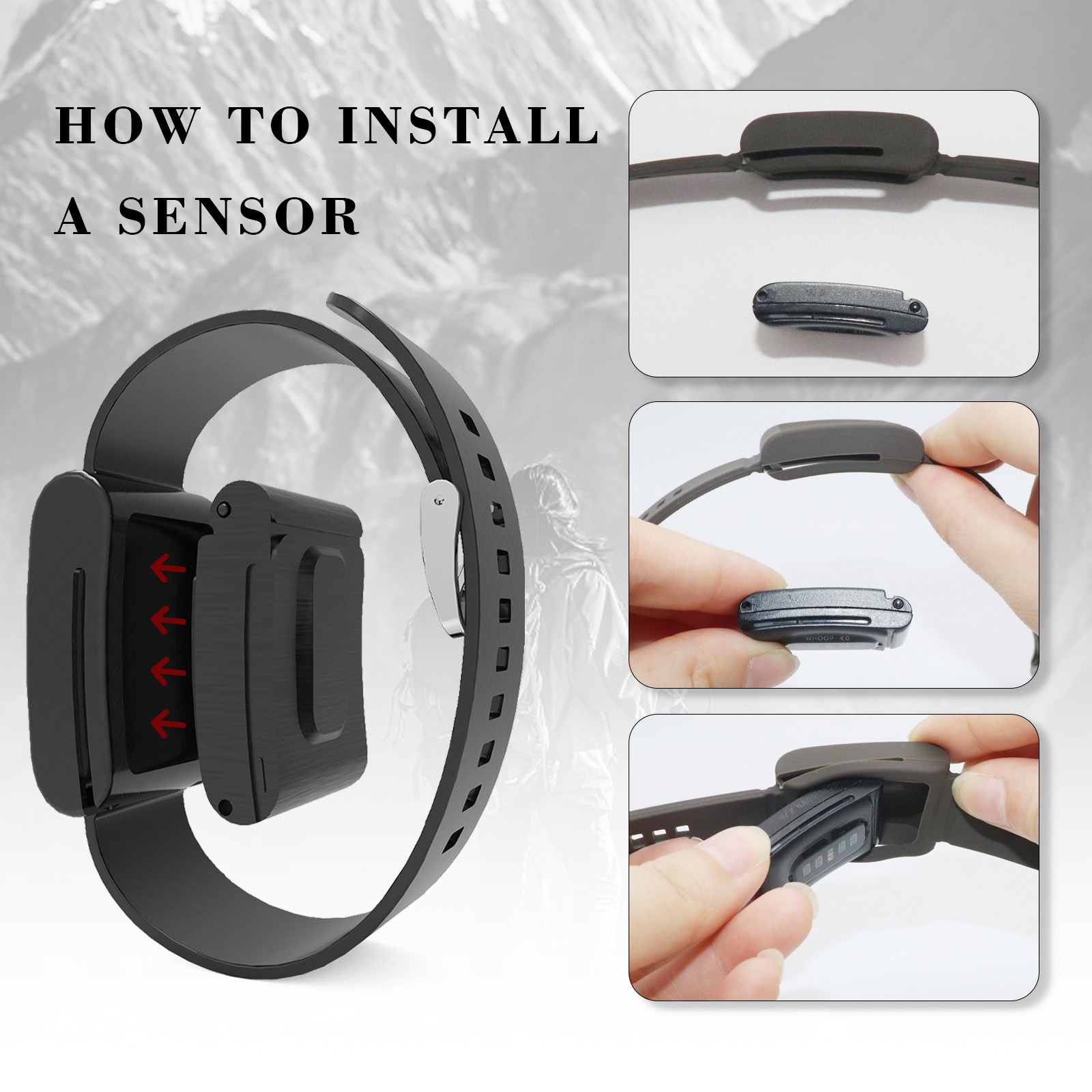 Fitness-Tracking-Ersatzband, verstellbarer weicher Armgurt, kompatibel mit WHOOP5.0 Whoop 4.0-Bändern