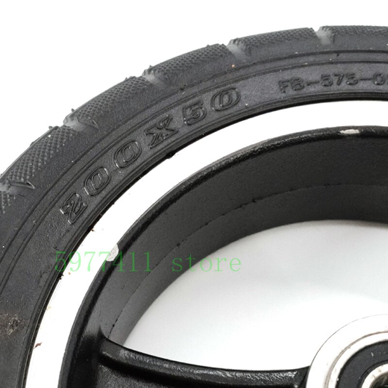 200X50 Effen Tubeless Aluminium Wiel Voor 8 Inch Kleine Dolfijn Elektrische Scooter Scooter Wiel