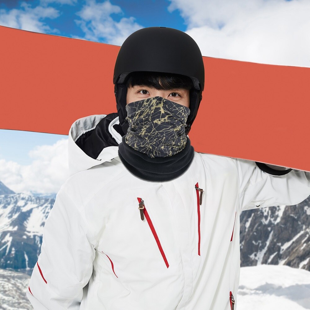 Zima motocykl kominiarka pół osłona na twarz rowerzysta motocross Moto wiatroszczelna chustka na głowę narciarstwo kolarstwo Bandana ucha ciepła maska tarcza