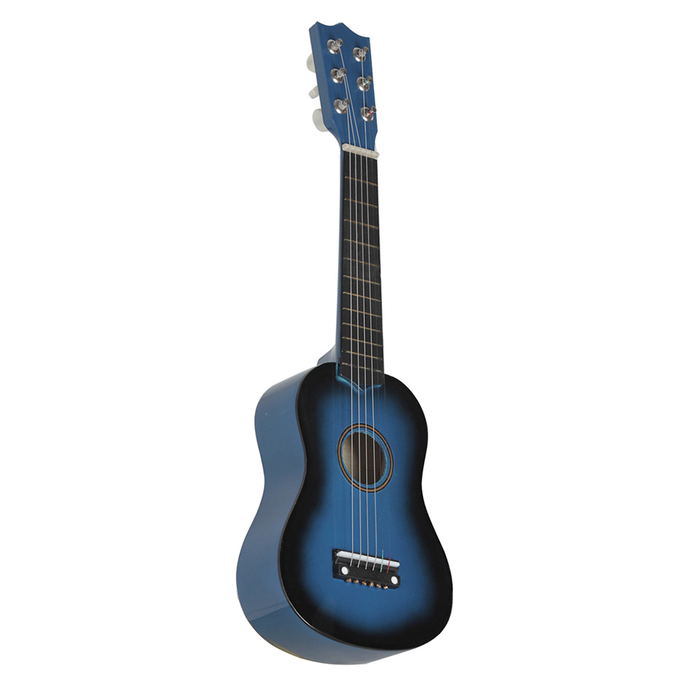 Mini ukelele de 21 pulgadas, guitarra de 6 cuerdas, juguete ligero para niños principiantes, instrumento Musical portátil, elementos musicales