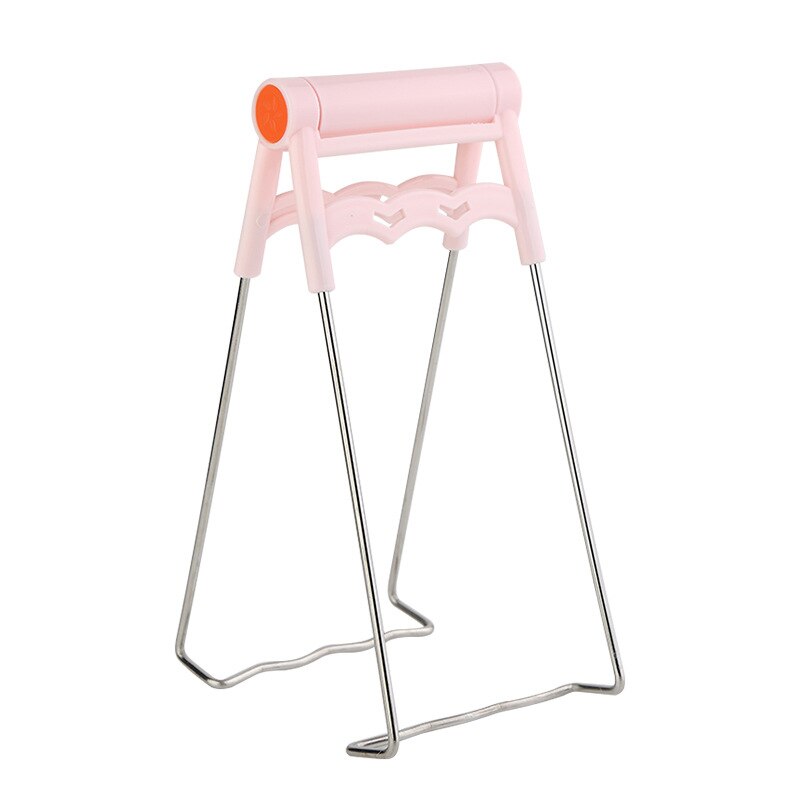 Stainless Steel Bowl Clip Anti-Scalding Dish Clamp Pot Plate Gripper Pot Clip Set Kitchen Utensil Holder Kitchen Tool: pink A
