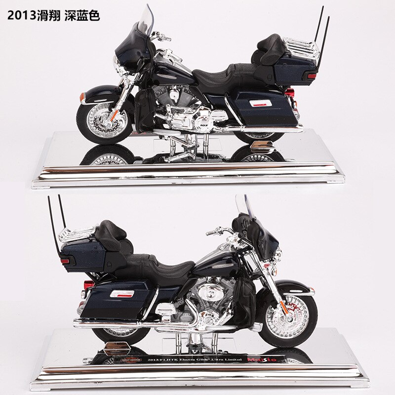 Maisto 1:18 15 stile moto Modello di moto Giocattolo Per Harley 2009F XDFSE CVO FAT BOB 2016 BREAKOUT 2004 FXSTDSE CVO 2015 di strada 750: 2013 Blue