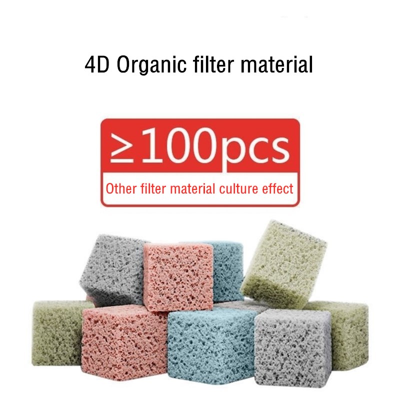 1l 4d Aquarium Bio Filter Media Aquarium Natte Bio Filter Media Blok Voor Kristalhelder Water Aquarium Filtersysteem.