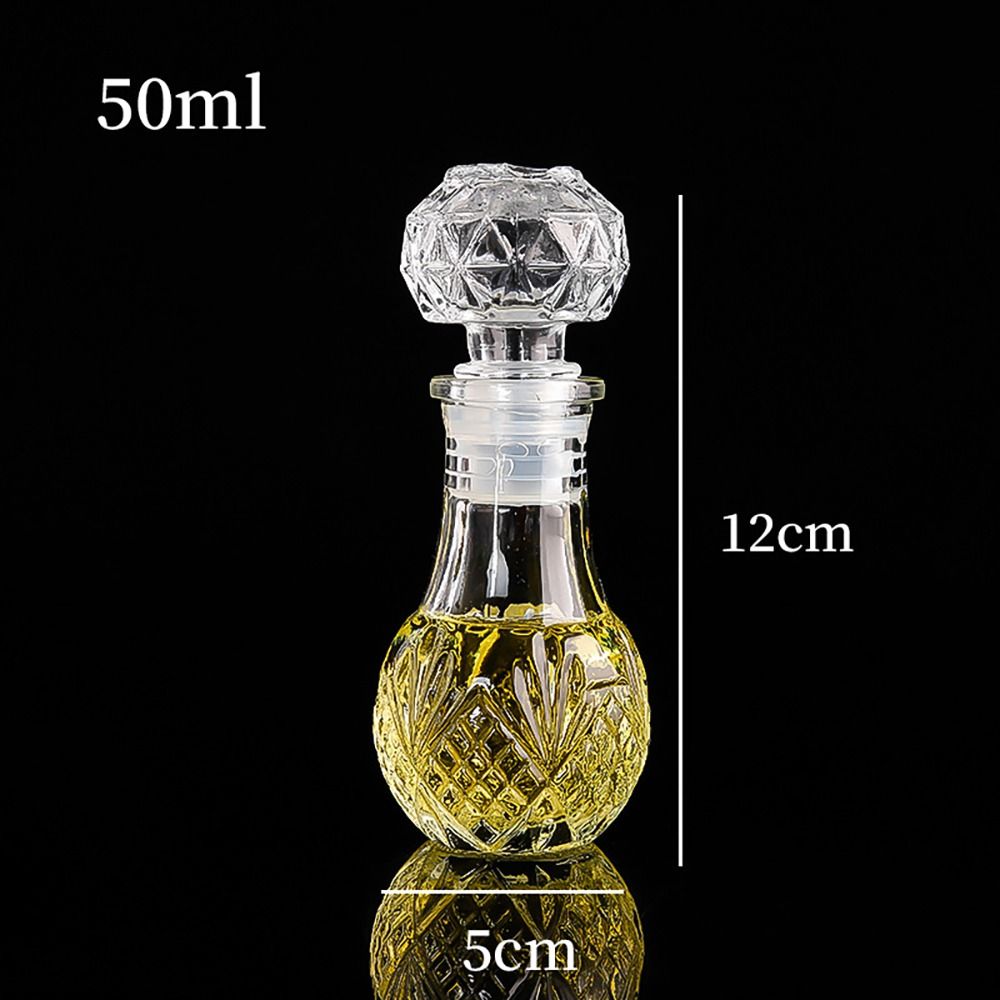 Glas Weinflasche Mini Whiskey Dekan ter Glasflasche mit Schraub verschluss Parfüm Glasbehälter handgemachte DIY flaschen: verrotten