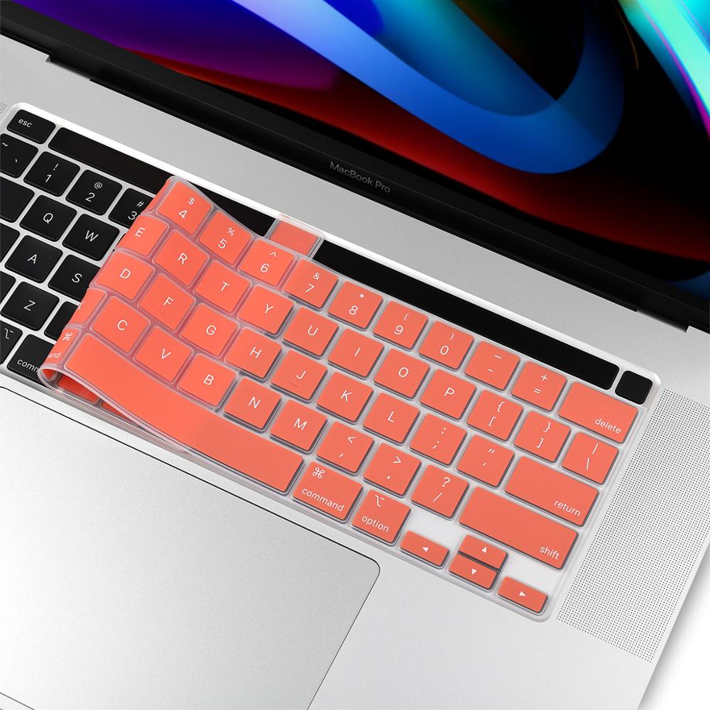 Keyboard Cover for Macbook Pro 16 Model A2141 US Enter English Alphabet Silicone Keyboard Protector Skin
