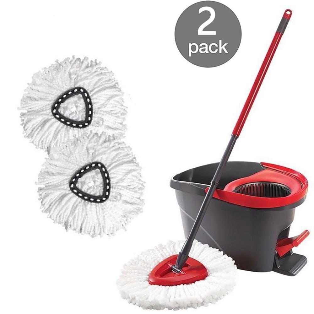 6 pièces remplacement 360 tête rotative facile microfibre filature sol vadrouille tête gouvernante maison sol nettoyage vadrouille Vileda o-cèdre