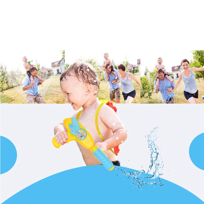 Backpack Water Immersion Shock Wave Water Sprayer Children's Toys Outdoor Water Toys Beach Nozzle Backpack Set