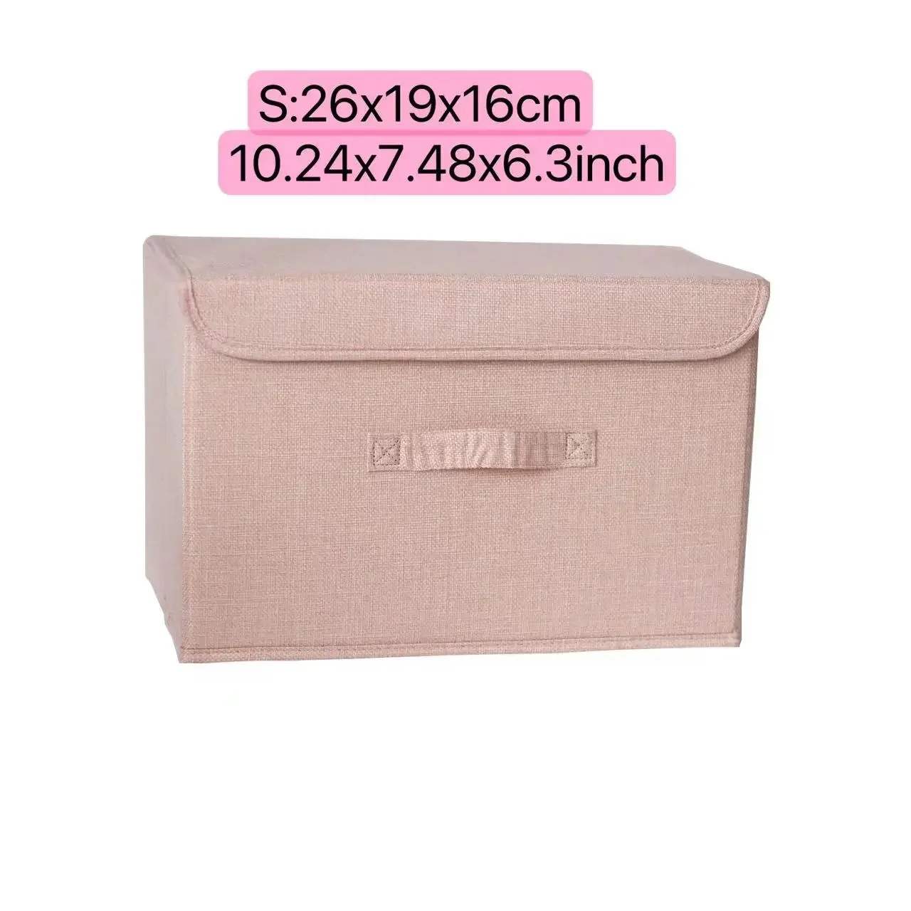 Non-Woven Fabric Storage Box Dormitory Dustproof Bins Cosmetics Bin with Lids Folding Large Capacity Clothing Underwear Boxes: Yellow
