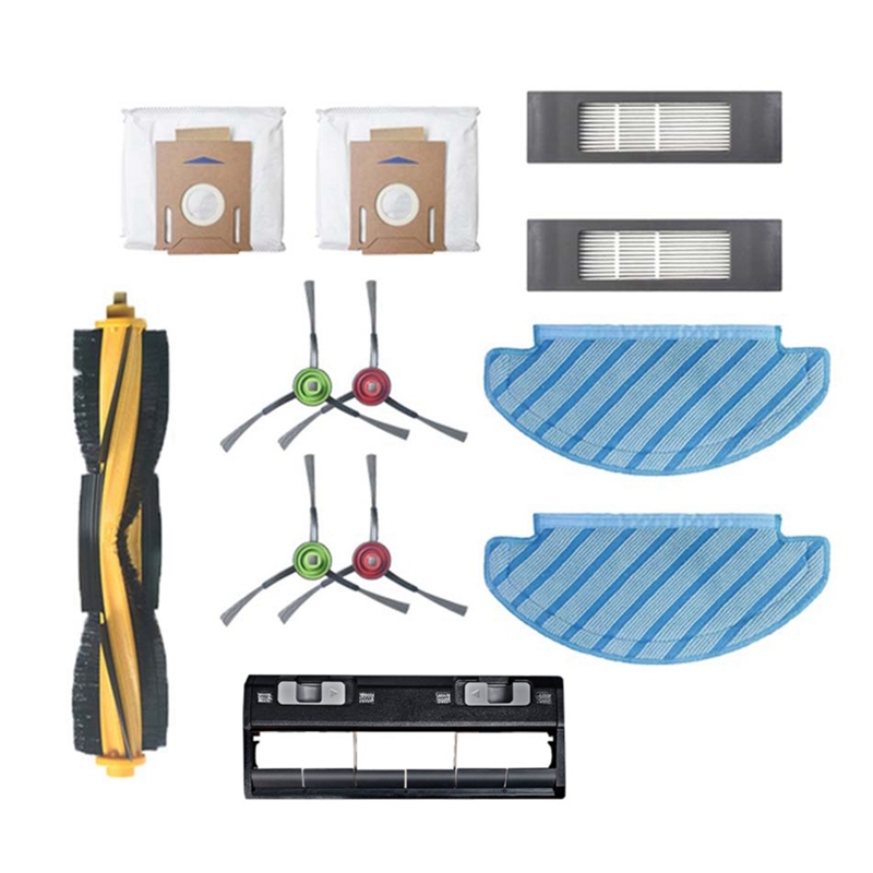 12PCS For ECOVACS Deebot T9 T9max T9power T10 Robot Vacuum Cleaner With Brush Dust Box Filter Cleaning Replacement