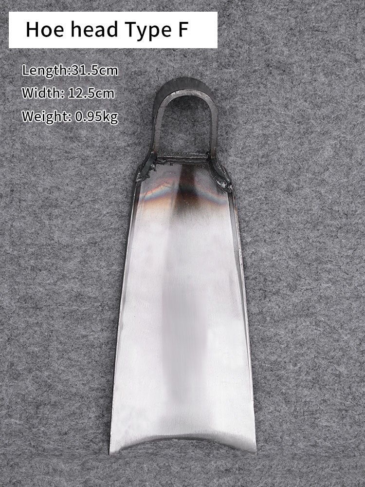 Household Farm Hoe Head Digging Old-fashioned Forging Rail Steel Durable Weeding Land Reclamation And Earth Excavation Tools: F