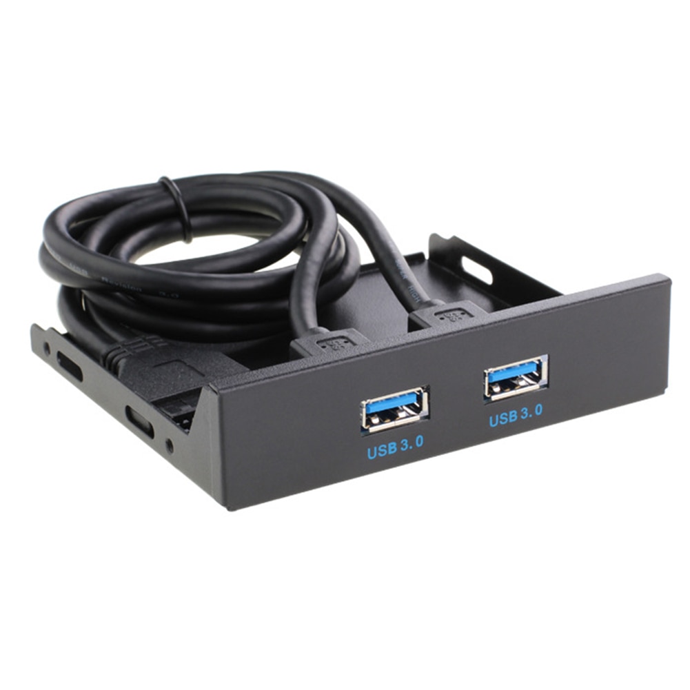 Desktop Chassis Front Panel USB Hub Connector Adapter 2 Port USB 3.0 5.25 inch Computer Case CD ROM Drive Bay Front Panel