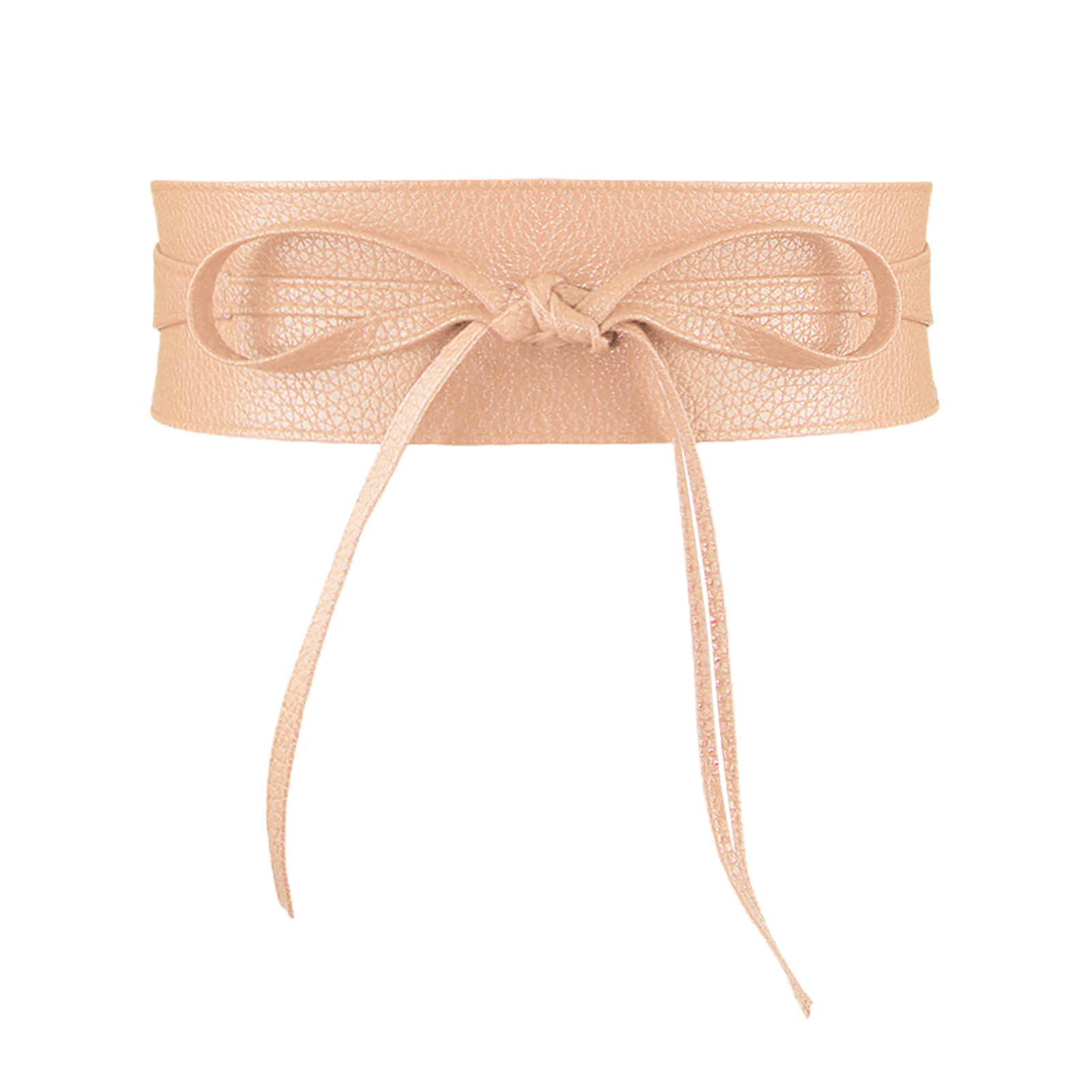 Dress Decor Wide Wrap Around Belt Corset Clothes Accessories Delicate Bowknot Tie Women Waistband Lightweight PU Leather: Pink