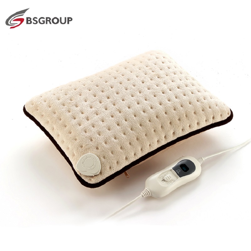 220V EU Plug Microplush Electric Heating Pad Pillow for Neck Lower Back Waist Stomach Pain Relief Winter Warmer Heat Therapy