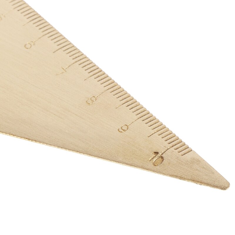 Super Durable Brass Speed Triangle Ruler Set Square Tool Carpenter Clear Ruler WXTC