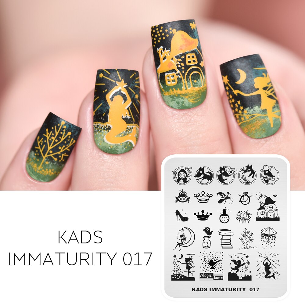 Nail Art timbre plaque fleur feuilles léopard impression Image ongles estampage modèle ongle bricolage pochoir plaque pour Nail Art: Immaturity 017
