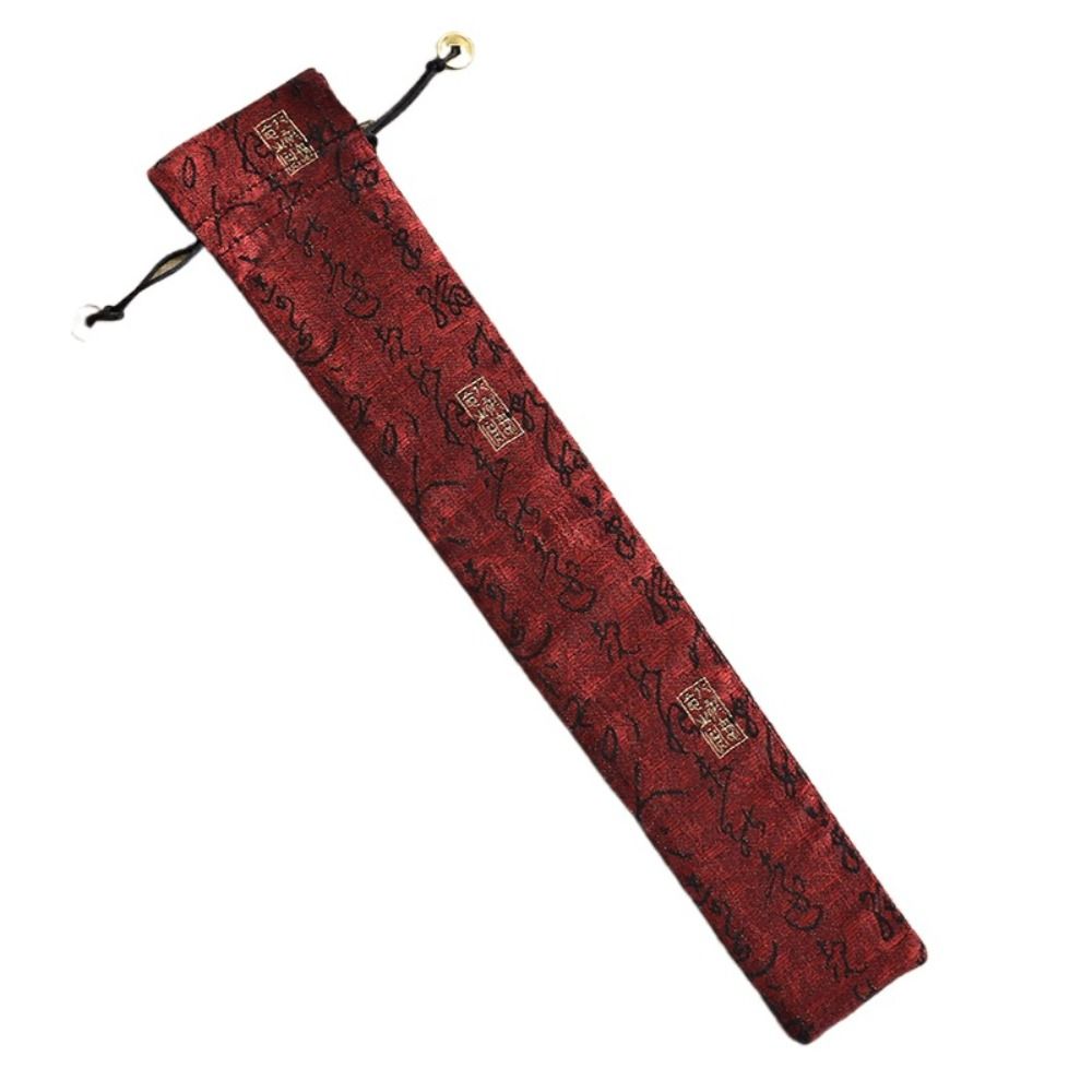 Retro Elegante Opvouwbare Handfantashouder Stofdichte Beschermhoes Hoes Bruiloftsfeest Festival Opvouwbare Ventilatortas