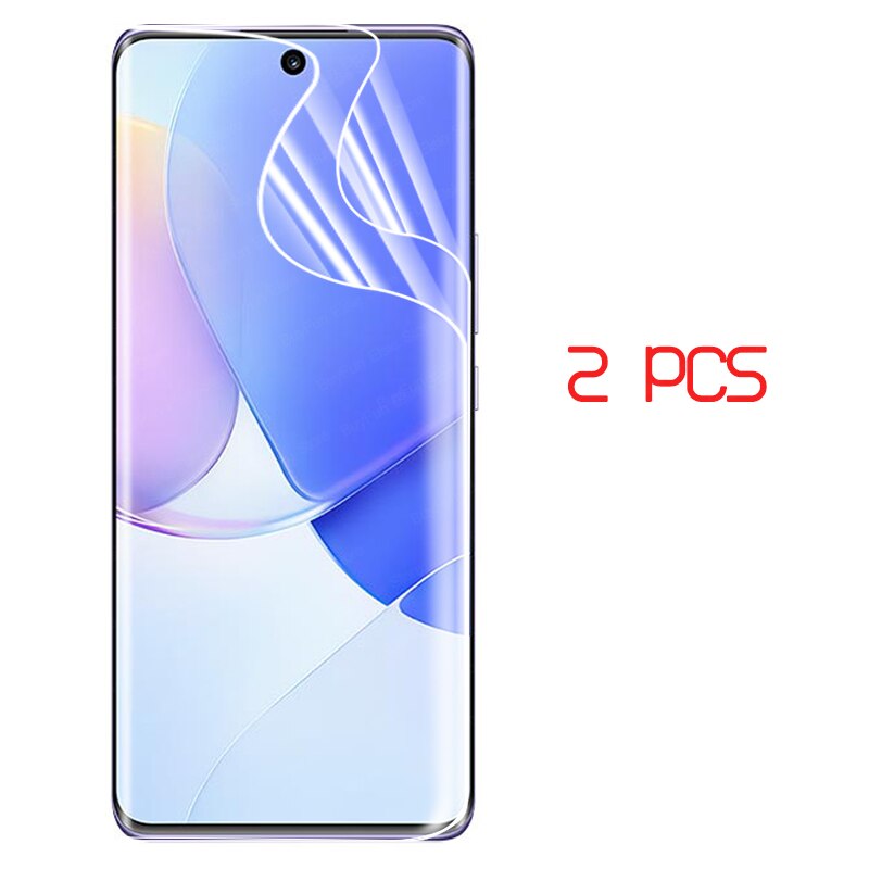 4 In 1 Hydrogel Film Voor Huawei Nova 9 Pro Screen Protector Beschermende Films Voor Nova9 NAM-LX9 AL00 Pro RTE-AL00 film Niet Glas: 2 X front Film / nova 9