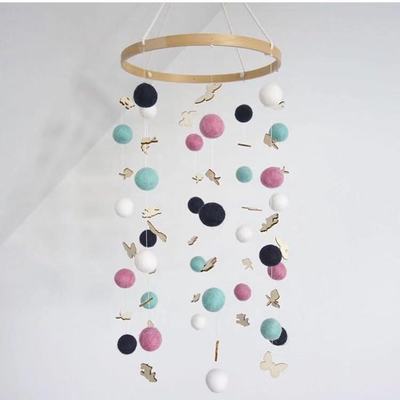 20cm * 60cm diy macaron cor bola de cabelo decoração banner decoração do quarto do bebê cama pára-choques crianças festa bolas crianças meninas decoração do quarto: E