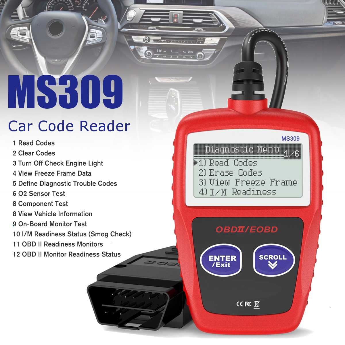 Upgrade OBD2 Auto Diagnostic Scanner Universal OBD Car Diagnostic Tool ODB2 Check Engine Automotive Car Code Reader 2 Types