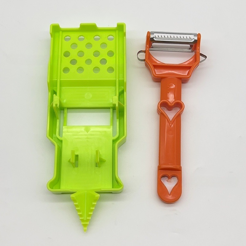 2 in 1Multi-functional Kitchenware Set, Upgraded Julienne Peeler Vegetable Peeler, All Kinds of Fruits and Vegetables Slicer