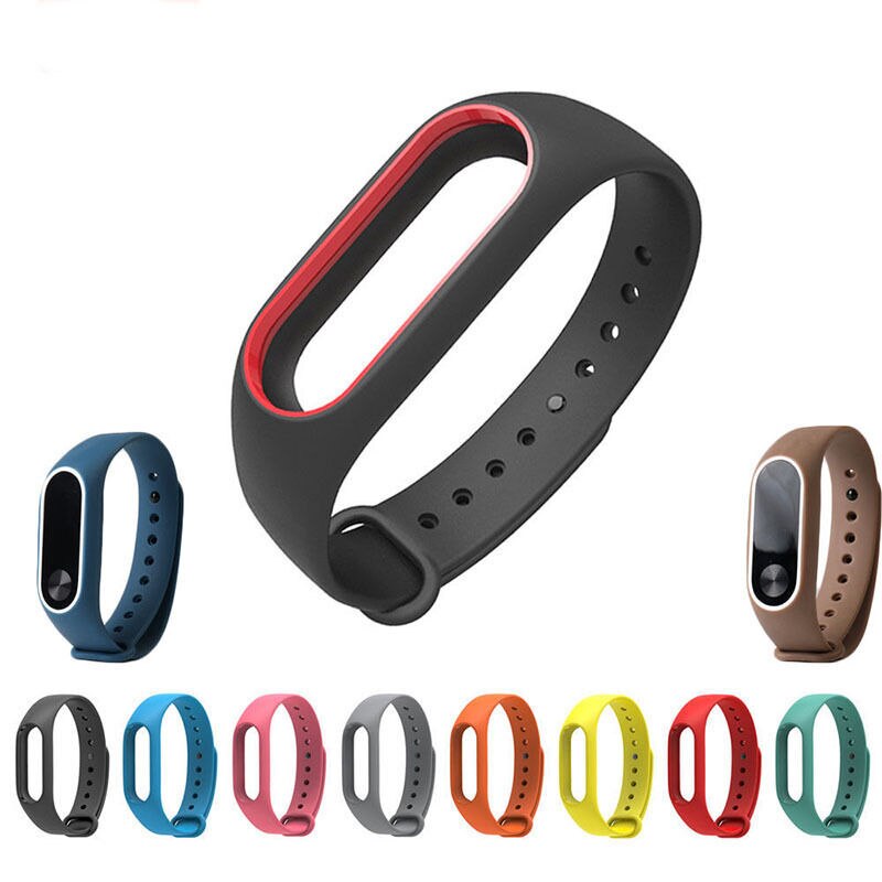 Updated Version Mi Band 2 Wrist Strap for Xiaomi Mi Band 2 Silicone Sport Watch Strap for Miband 2 Bracelet Wriststrap