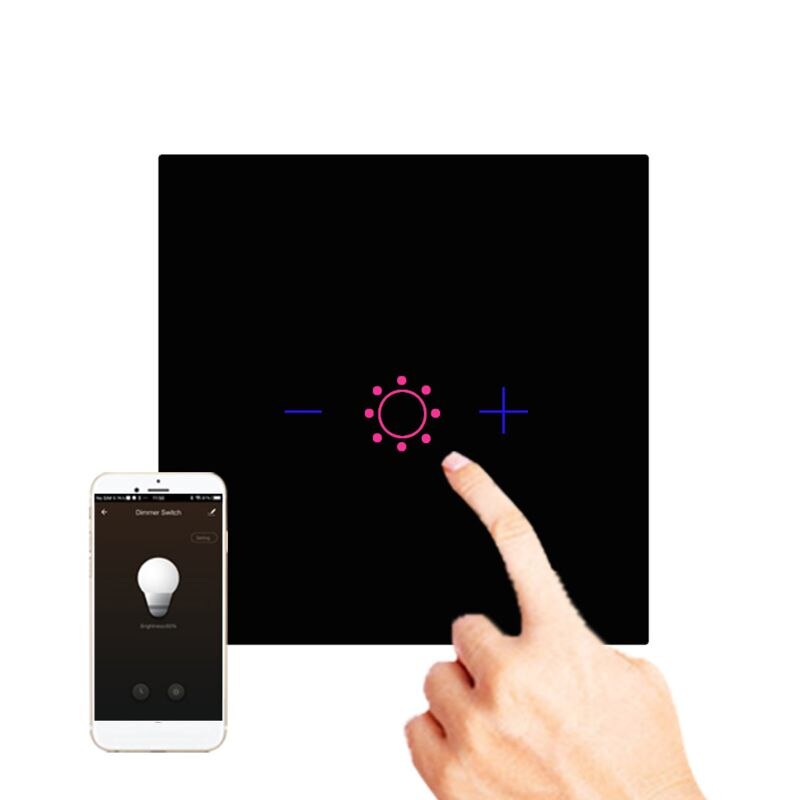 Wifi LED Smart Touch Dimmer Light Switch EU/US Remote Control Intelligent Speaker Voice Control Timer Setting Dimmer Switch