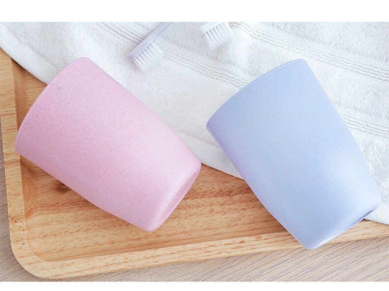 2 pc halm fortykning par tannbørste kopp munnvask kopp tannlege kopp vaske kopp dårlig tilbehør tilbehør sett: 6