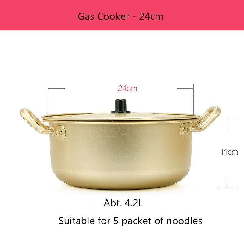 Ramen Topf Nudel Herde Aluminium Koreanische sofortig-nudeln Topf: normal 24cm