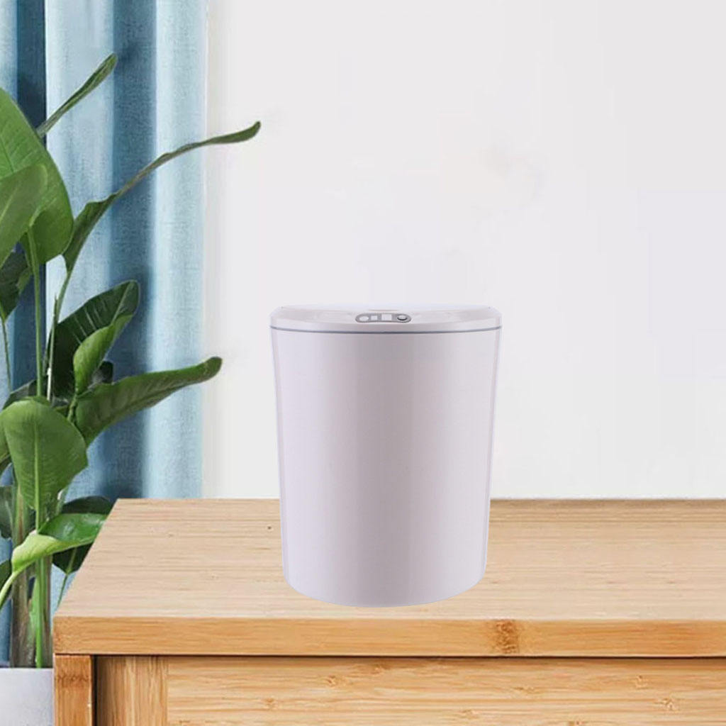 3/5L Smart Inductie Prullenbak Smart Sensor Kleine Automatische Prullenbak Thuis Intelligente Elektrische Vuilnis Voor Slaapkamer Badkamer: Khaki 5L